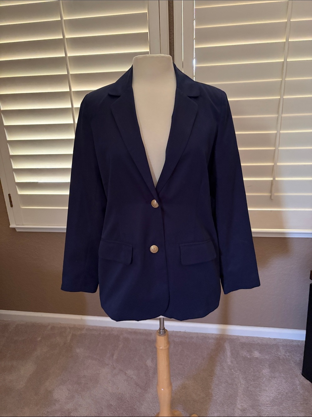 Appleseed’s classic Women's Blazer Single-Breasted Tailored Jacket Size 10 NWT